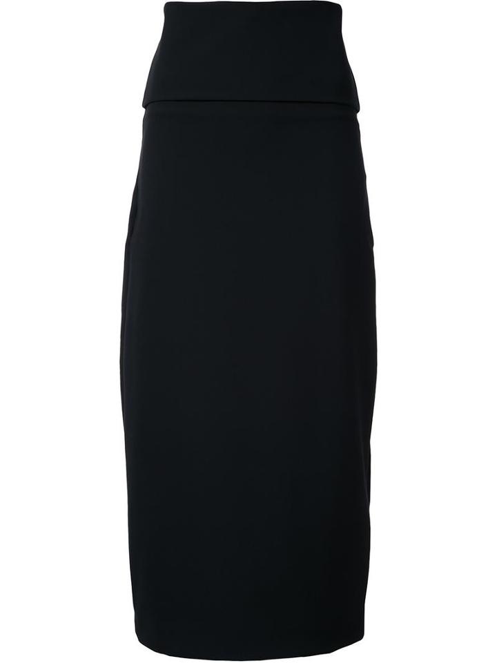 Jil Sander Midi Pencil Skirt, Women's, Size: 36, Black, Polyamide/spandex/elastane