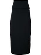 Jil Sander Midi Pencil Skirt, Women's, Size: 36, Black, Polyamide/spandex/elastane