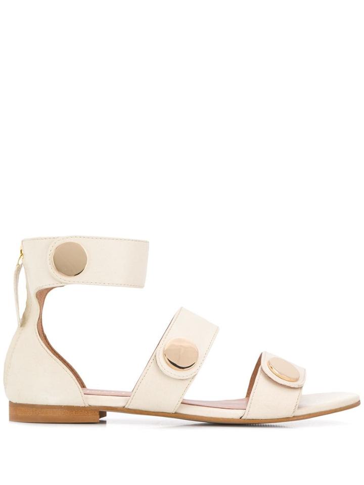 Twin-set Strappy Style Sandals - Neutrals