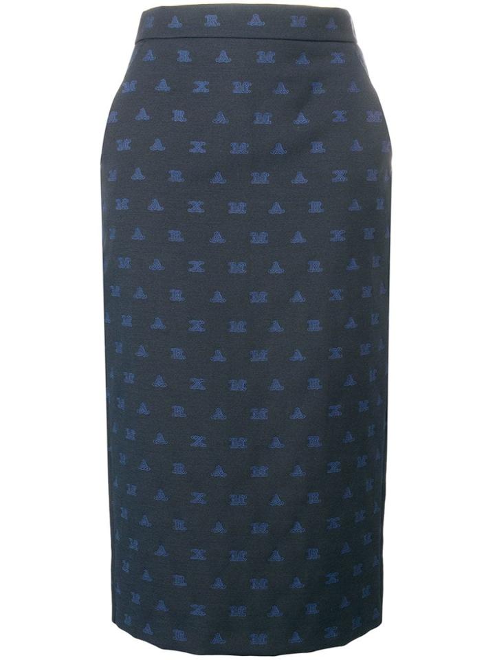 Max Mara Polonia Pencil Skirt - Blue