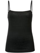 Moschino - Logo Print Camisole - Women - Nylon/spandex/elastane - S, Black, Nylon/spandex/elastane