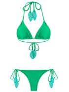 Martha Medeiros Side Tie Bikini Bottom, Women's, Size: P, Green, Polyamide/spandex/elastane