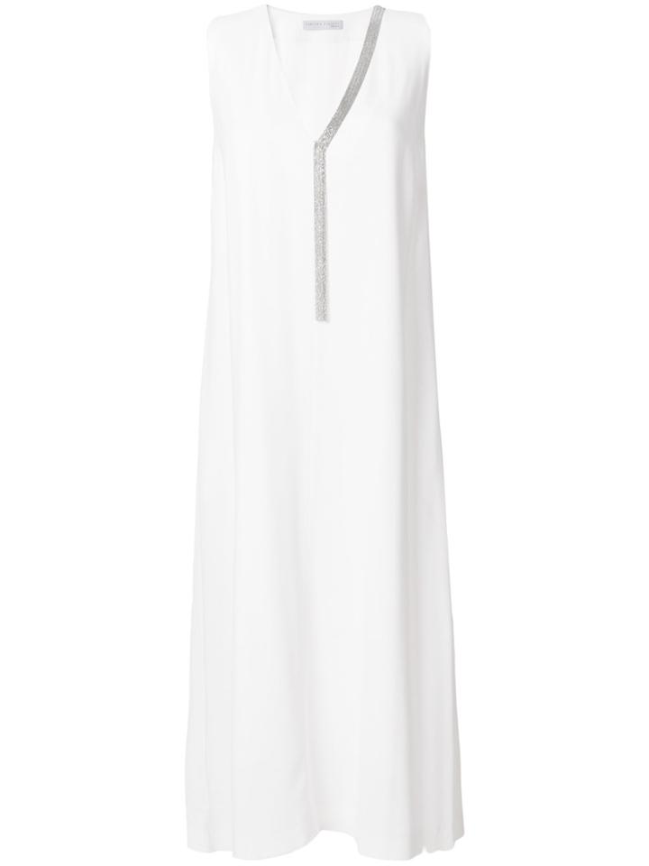 Fabiana Filippi Chain Trim Dress - White