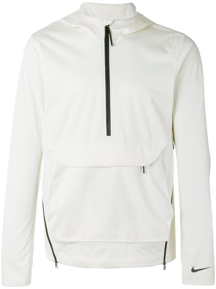 Nike Blusao Nikelab Essentials Tr Wind Breaker Jacket, Men's, Size: Medium, White, Polyester