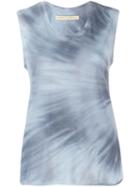 Raquel Allegra Fitted Muscle Top - Blue