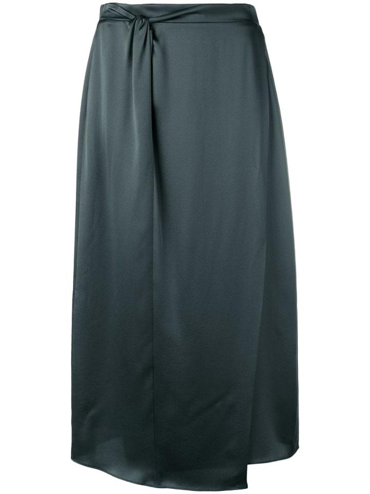 Vince Draped-effect Skirt - Green