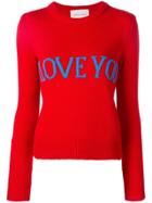 Alberta Ferretti Love You Jumper - Red