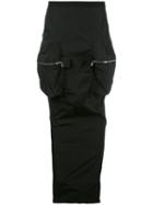 Rick Owens Cargo Maxi Skirt, Women's, Size: 40, Black, Polyester