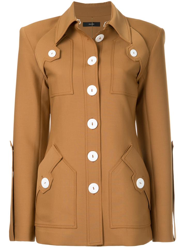 Ellery Starlight Club Safari Jacket - Brown
