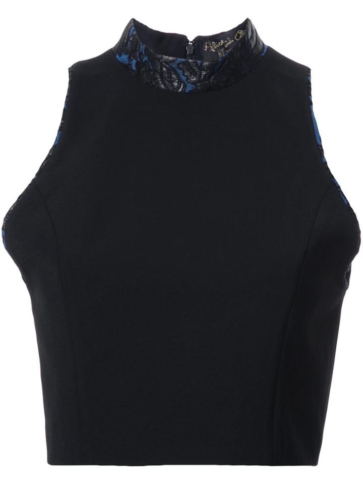 Alice+olivia 'jilliana' Top - Black