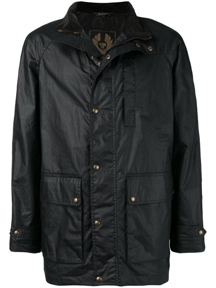 Belstaff High Neck Cargo Jacket - Blue