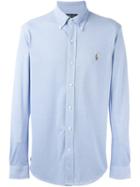 Polo Ralph Lauren Embroidered Logo Shirt, Men's, Size: Large, Blue, Cotton