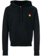 Ami Alexandre Mattiussi Hoodie With Patch Smiley - Black