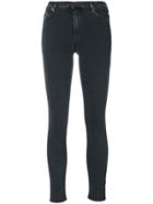7 For All Mankind Slim Illusion Luxe Skinny Cropped Jeans - Grey