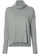 Derek Lam 10 Crosby Turtleneck Ribbed Jumper, Women's, Size: Xs, Grey, Cashmere