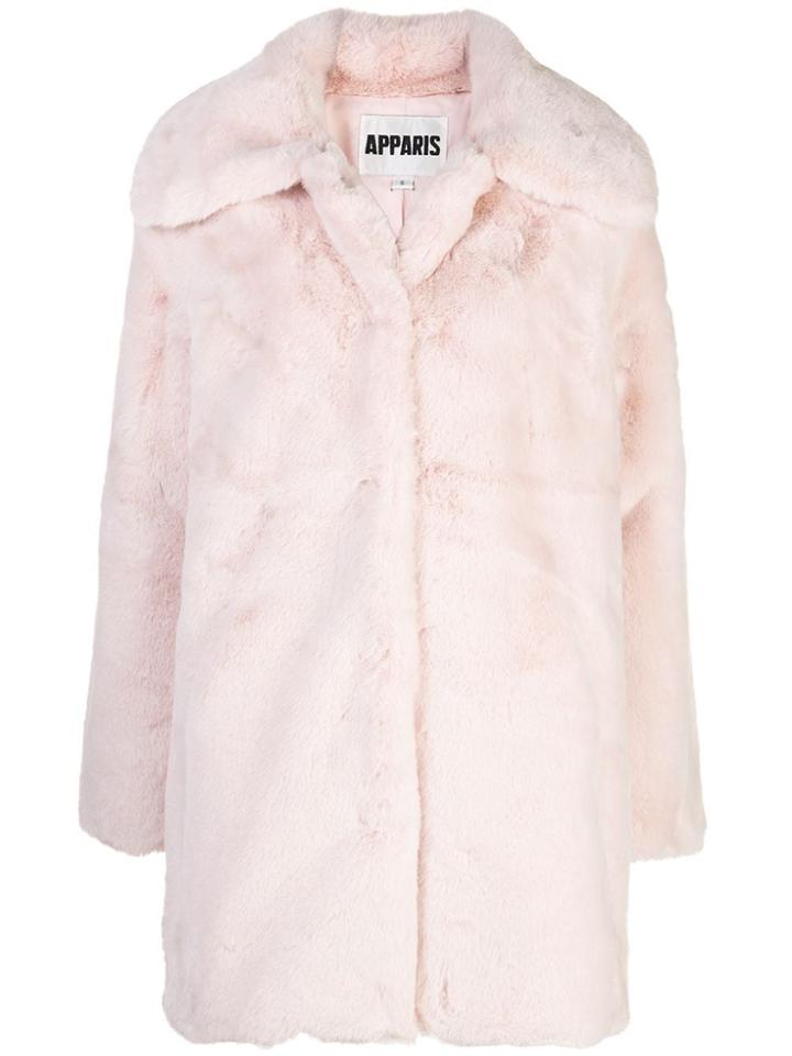 Apparis Alix Faux-fur Coat - Pink