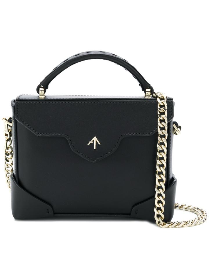 Manu Atelier Box Shoulder Bag - Black