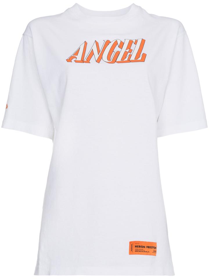 Heron Preston Angel Printed Cotton T Shirt - White