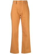 Simon Miller Wax-effect Denim Jeans - Orange
