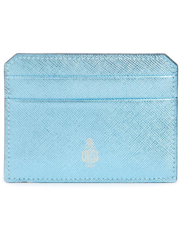 Mark Cross Worn Out Effect Cardholder - Blue