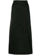 Comme Des Garçons Pre-owned Straight Midi Skirt - Black