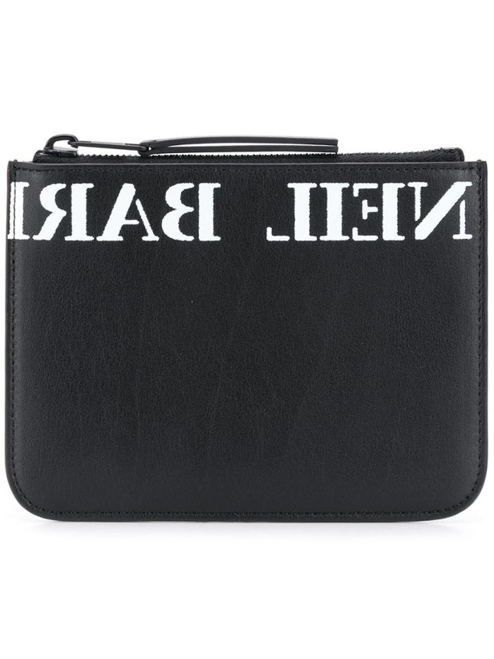 Neil Barrett Top Zipped Wallet - Black