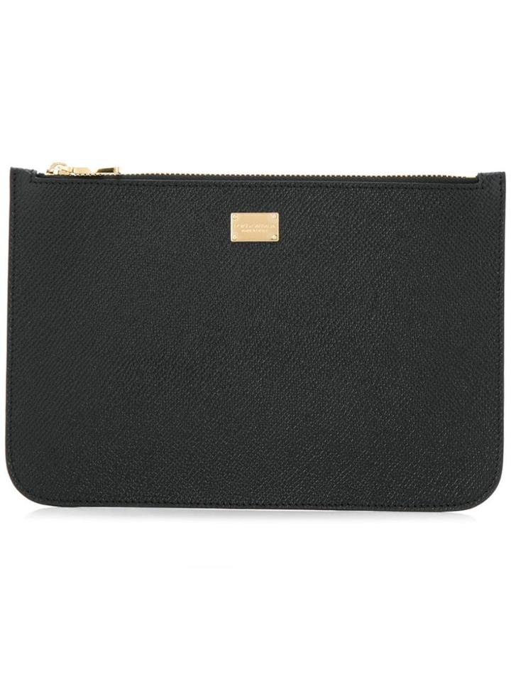 Dolce & Gabbana Logo Zipped Wallet - Black
