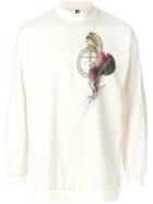 Astrid Andersen Hand Painted Feather Sweatshirt - Nude & Neutrals