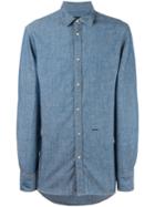 Dsquared2 Denim Shirt, Men's, Size: 56, Blue, Cotton/lyocell/linen/flax