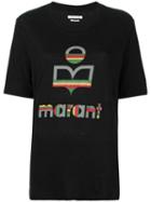 Isabel Marant Étoile 'kendriwa' T-shirt, Women's, Size: Small, Black, Linen/flax