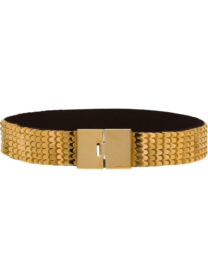 Miu Miu Elasticized Belt - Gold