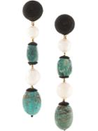 Rebecca De Ravenel Geometric Drop Earrings - Multicolour
