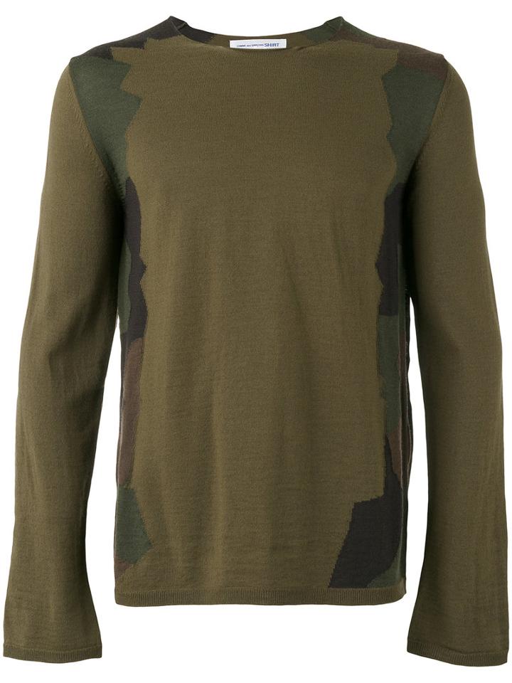 Comme Des Garçons Shirt - Crew Neck Jumper - Men - Acrylic/wool - Xl, Green, Acrylic/wool