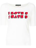 Alexa Chung - Printed T-shirt - Women - Cotton - M, White, Cotton