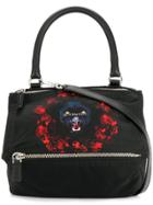 Givenchy Small Jaguar Print Pandora Tote - Black