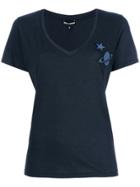 Emporio Armani Planet Applique T-shirt - Blue