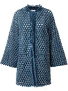 Sonia Rykiel Textured Denim Coat