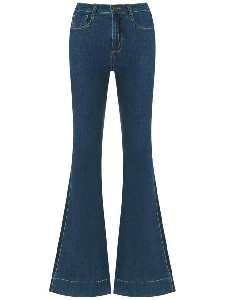 Talie Nk - Flared Jeans - Women - Cotton/spandex/elastane - 34, Blue, Cotton/spandex/elastane
