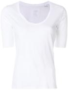 Closed U-neck T-shirt - White