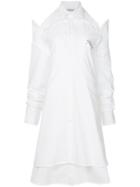 Ground Zero 2-in-1 Layered Shirt Dress - White