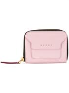 Marni Panelled Coin Purse - Pink
