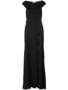 Blumarine Embellished Detail Evening Dress - Black