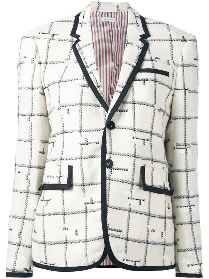 Thom Browne Plaid Formal Blazer