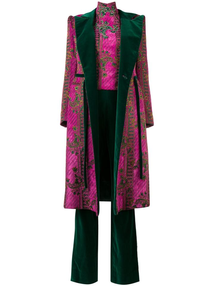 William Vintage 1978 Couture Three-piece Ensemble - Pink & Purple