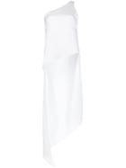Federica Tosi Asymmetric Long Back Blouse - White