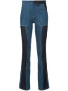 Chloé Panelled Boot-cut Jeans - Blue