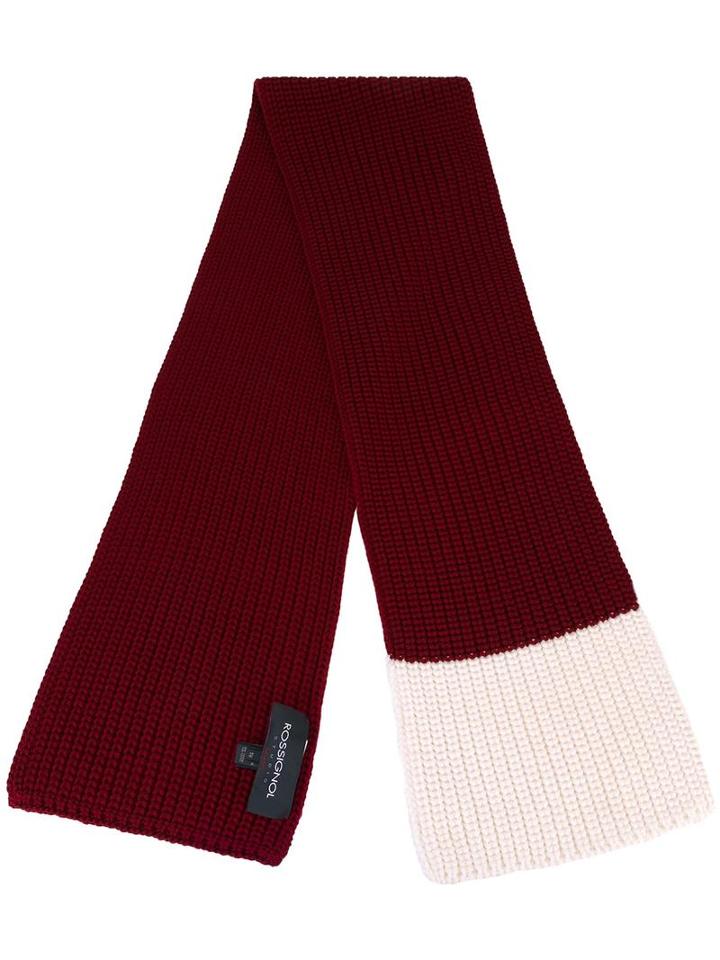 Rossignol Knit Scarf, Men's, Red, Virgin Wool