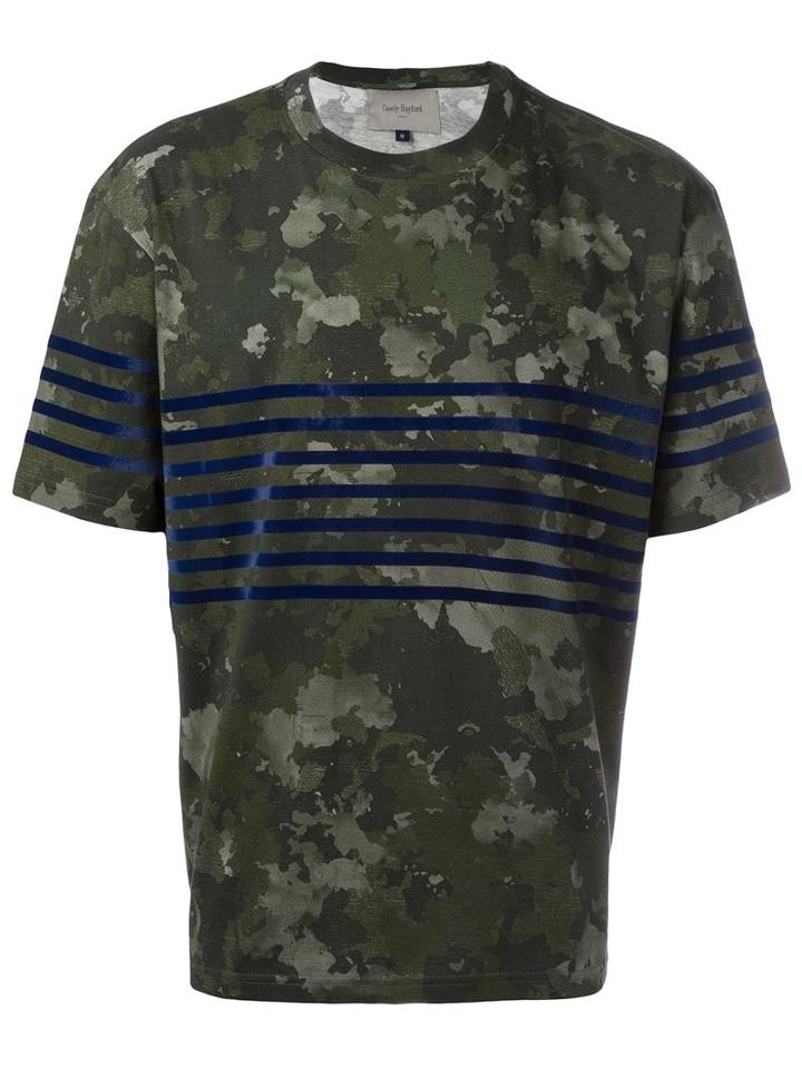 Casely-hayford Camouflage Print T-shirt, Men's, Size: Medium, Green, Cotton