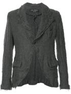 Comme Des Garçons Vintage Frayed Bouclé Jacket - Grey