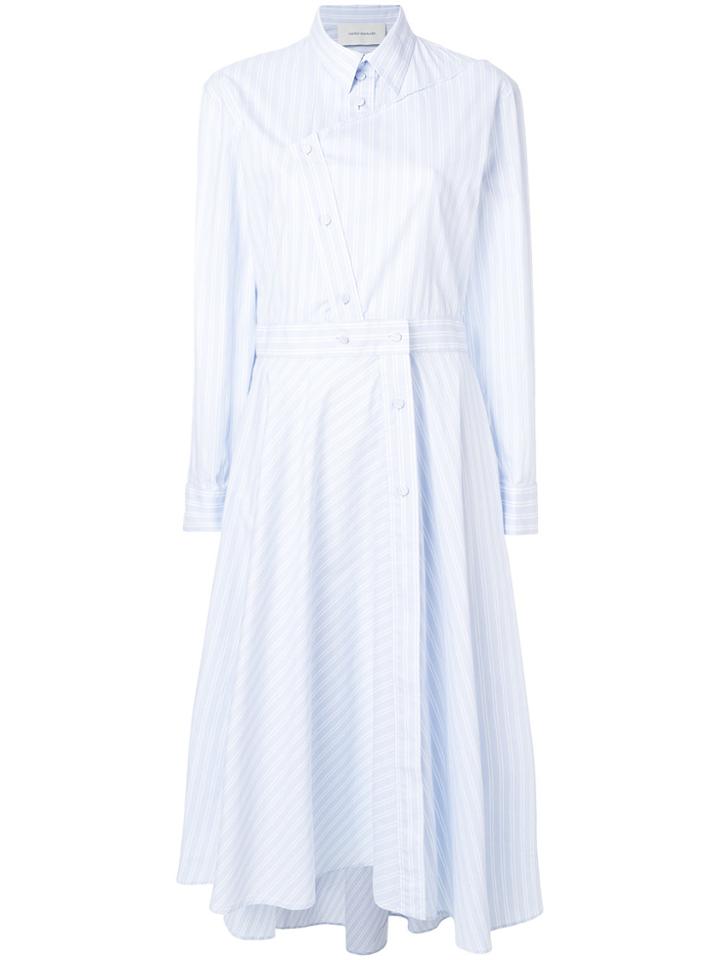 Cédric Charlier Striped Shirt Dress - Blue